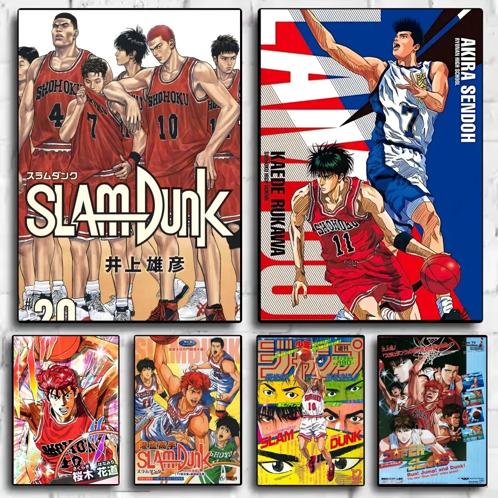 Anime S-Slam D-Dunk Poster HD art sticky wall waterproof home living room bedroom bar aesthetic decoration