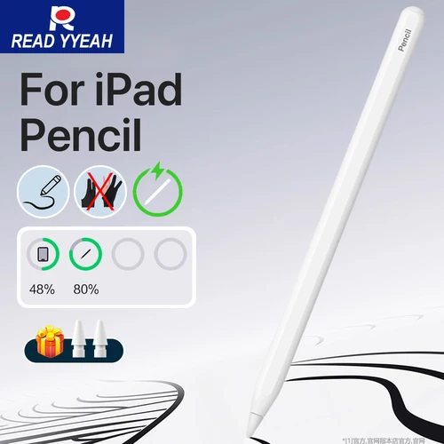 Imagen 1 del producto Lápiz óptico 2025 para Apple Pencil 2, carga inalámbrica para iPad 4/5/Pro 11 y 12,9 pulgadas/Mini 6, compatible con lápiz táctil de rechazo de Palma