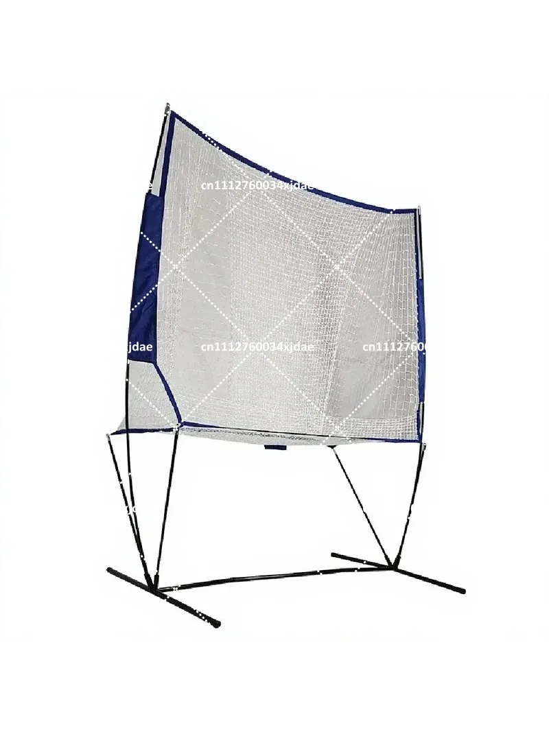 Portable Tennis Rebound Net with Frame and Return System for Solo Practice