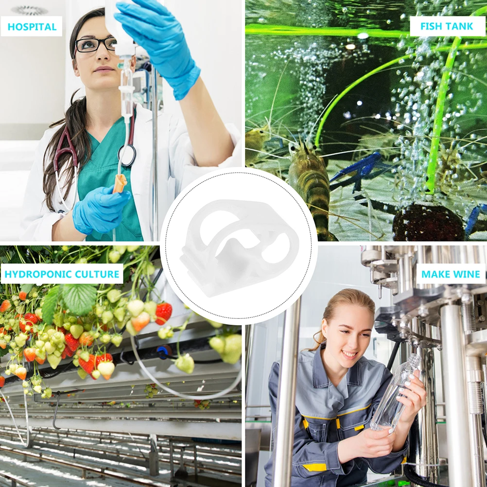 

12Pcs Small Shut Off Clamp Siphon Hose Flow Control Tube Clip Finger Tip Control Durable for Various Applications