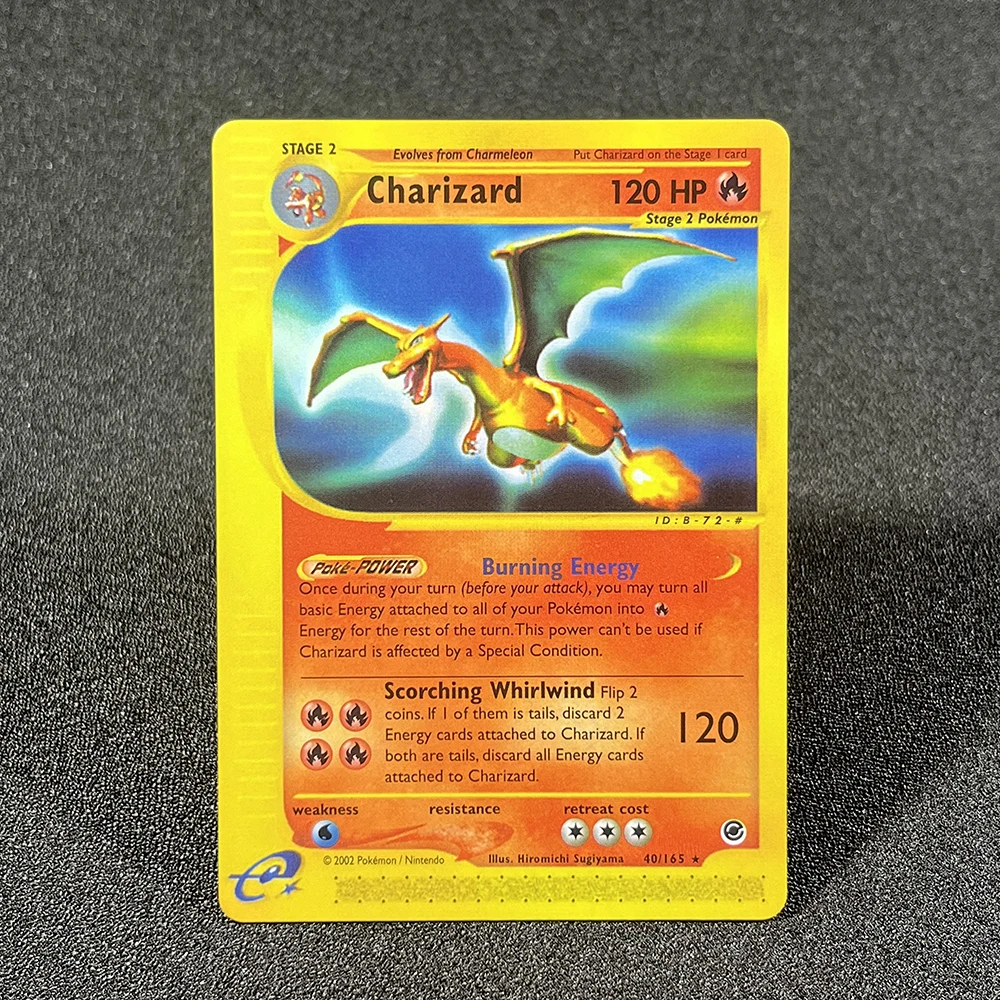 

Pokémon Foil Cards E-Card Expedition Charizard Pichu Tyranitar Venusaur Pidgeot Raichu TCG Game Collection PTCG E Proxy Cards