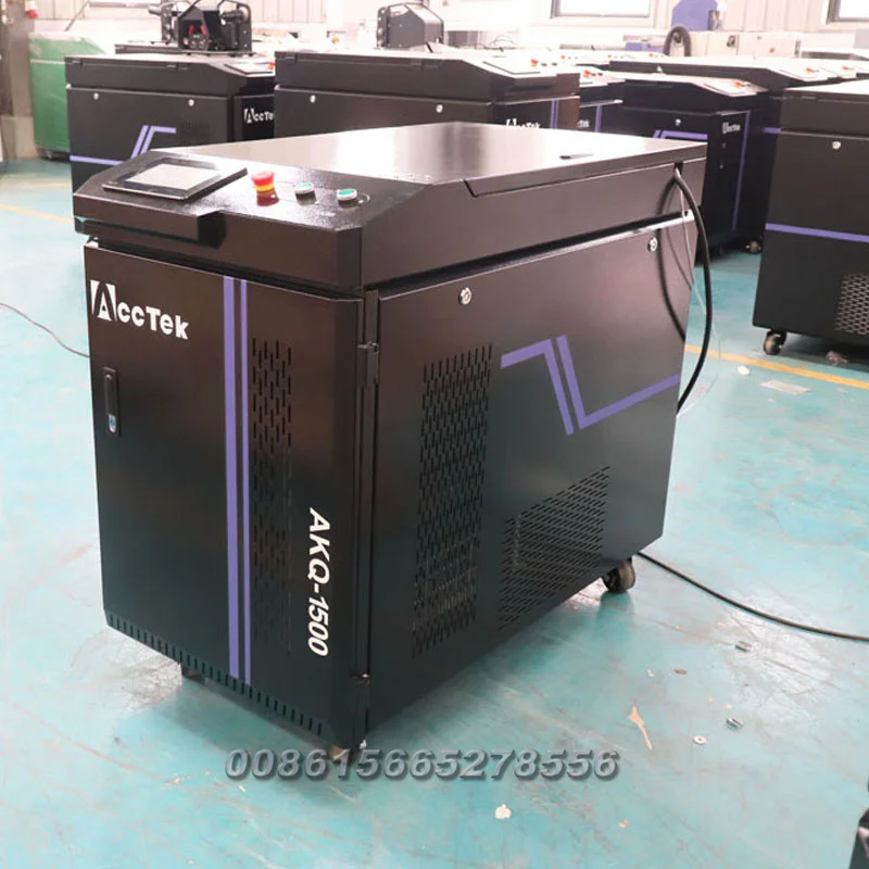 AccTek CW Fiber Laser Cleaning Machines for Powder Coating on Rims and Parts Cleanin for Vehicle Bodywork