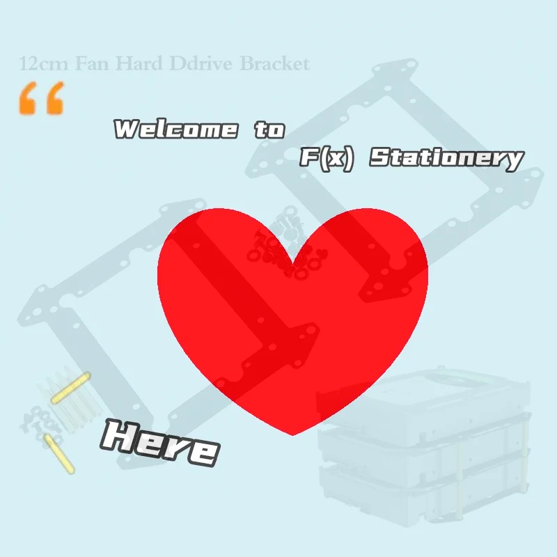 

12CM Fan Hard Drive Bracket SSD 3.5 Inch Hard Drive Multi-layer Stacking Bracket-F(x)