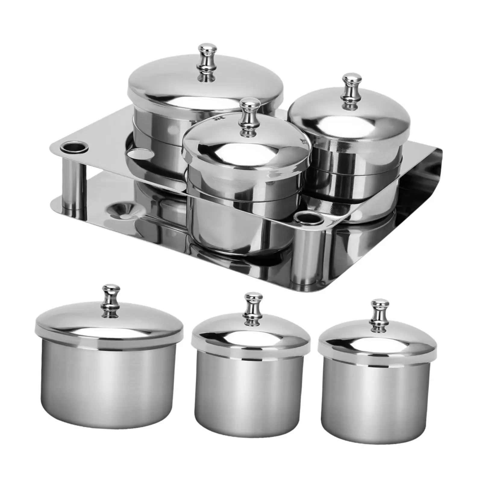 Plato Dappen para uñas, polvo líquido acrílico, plato Dappen, tazas de Metal, arte de uñas, 3 uds.