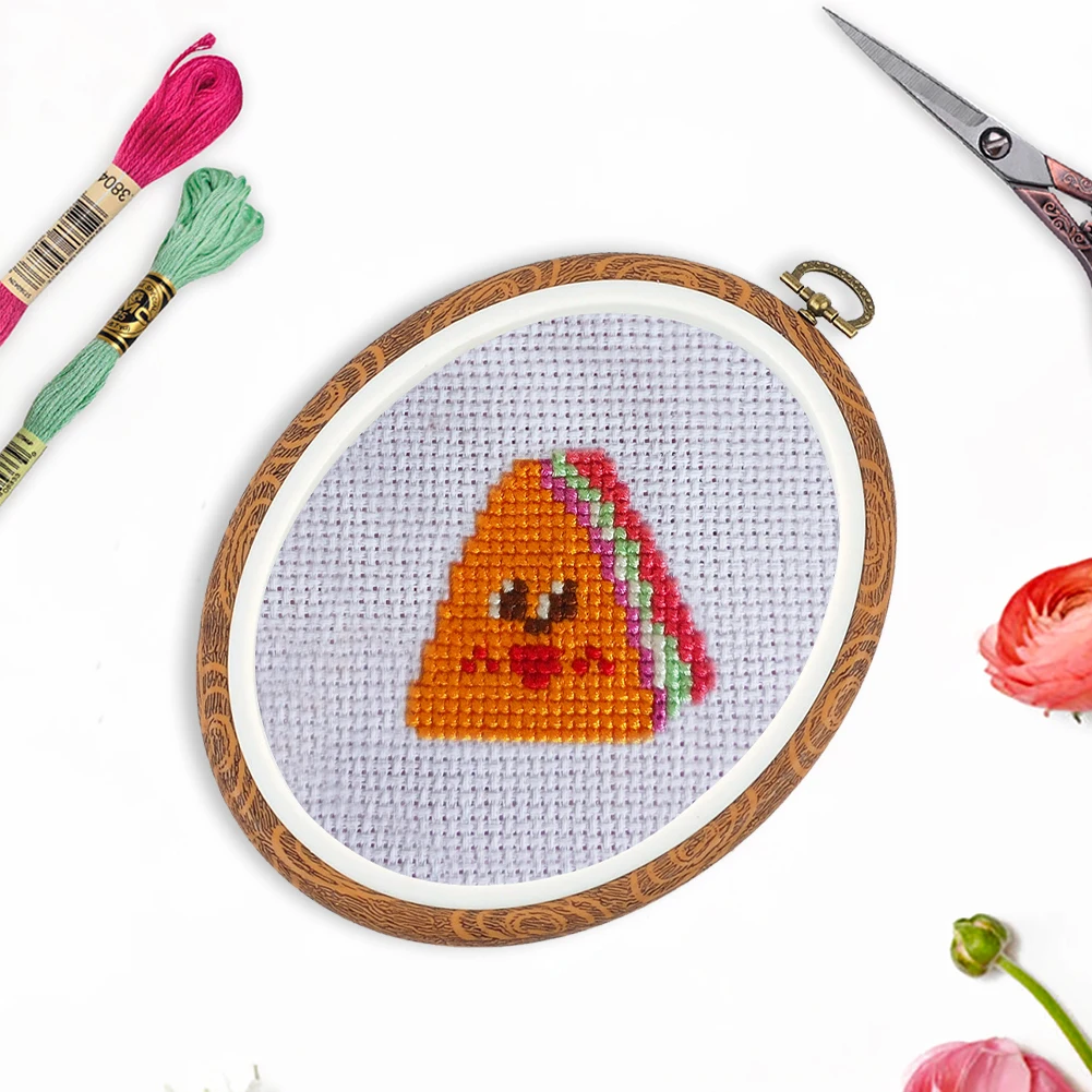 

Круглые пяльцы для вышивания, круглые пяльцы для вышивки крестом, кольцо, многофункциональная рамка для вышивания, имитация дерева для шитья своими руками, рукоделия