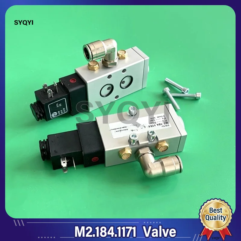 

Heidelberg PM52 SM52 SM74 Printing Machine Pressure Cylinder Side Exhaust Solenoid Valve M2.184.1171 Replacement
