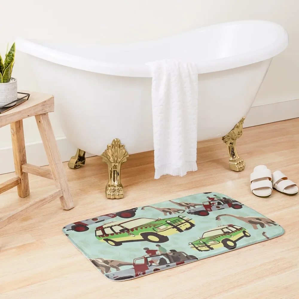 

Jurassic Ride Bath Mat Non-Slip Shower Bedroom Carpet Mat