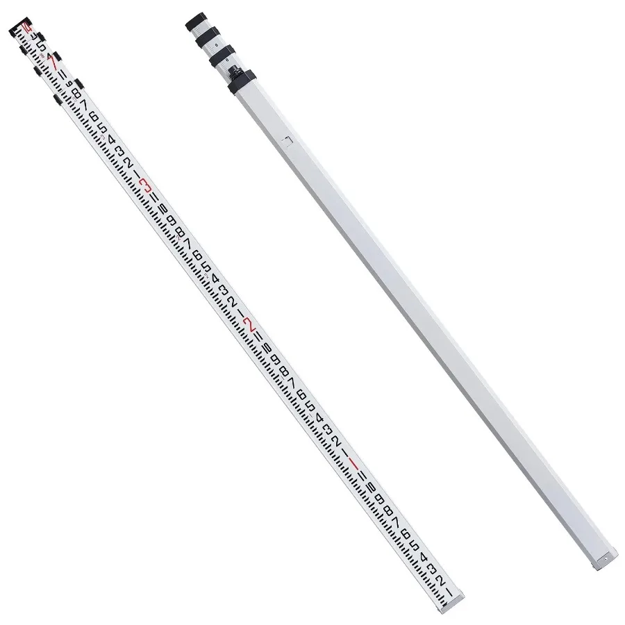 

Measuring Rod 14-Feet/8ths 4 Sections Telescopic Grade Rod 1/8in w/ Bag