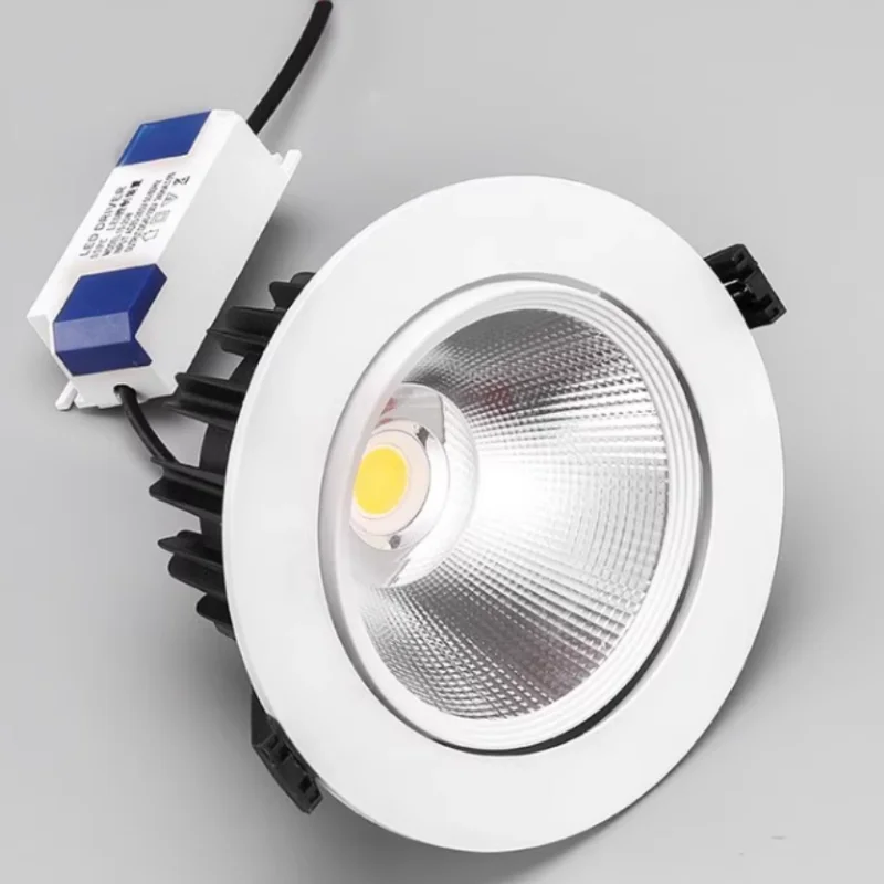 Recessed Down Light  5W 7w 9W 12W 15W 18W LED Down Light Outdoor COB Dimmable LED Ceiling Light Bulb COB LED Spot Light