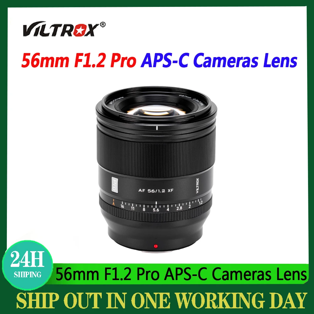 Viltrox 56 مللي متر F1.2 برو كاميرات عدسة APS-C التركيز التلقائي فتحة كبيرة رئيس عدسة لكاميرات Fujifilm X سلسلة جبل