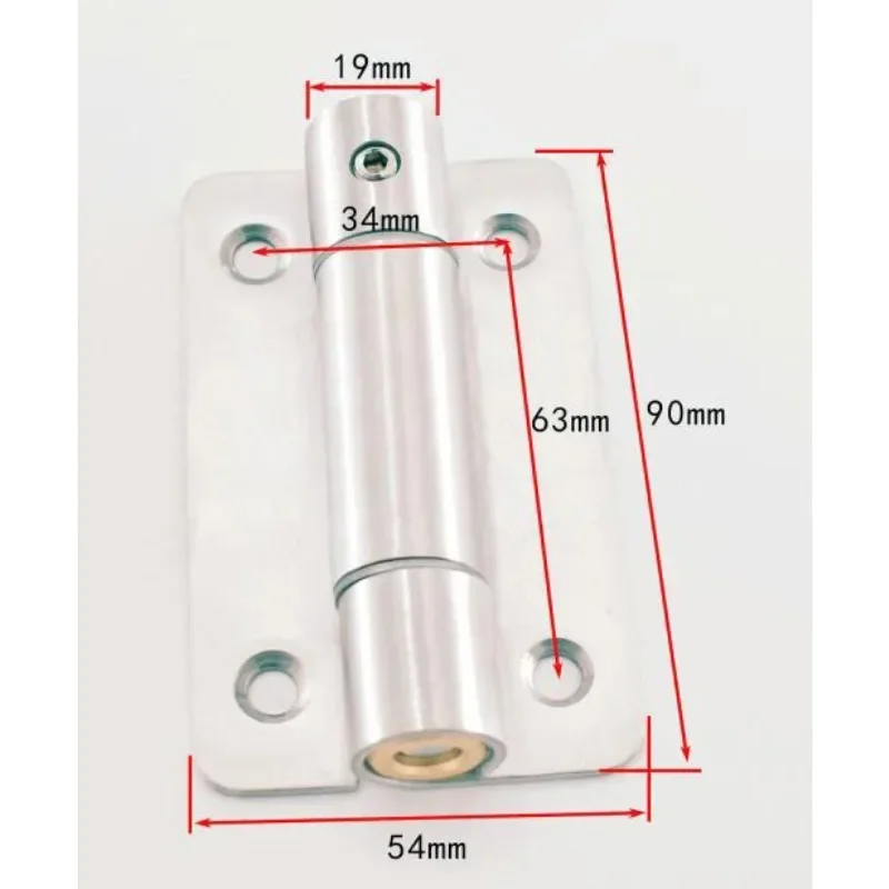 4PCS Thickened Stainless Steel 304 Spring Hinge For Public Toilet Partition Self-closing Door