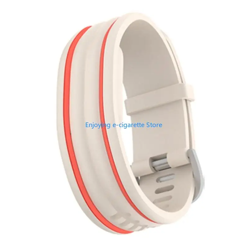 Silicone Replacement Watch Strap with Adjustable Holes for Daily Use Y4QF