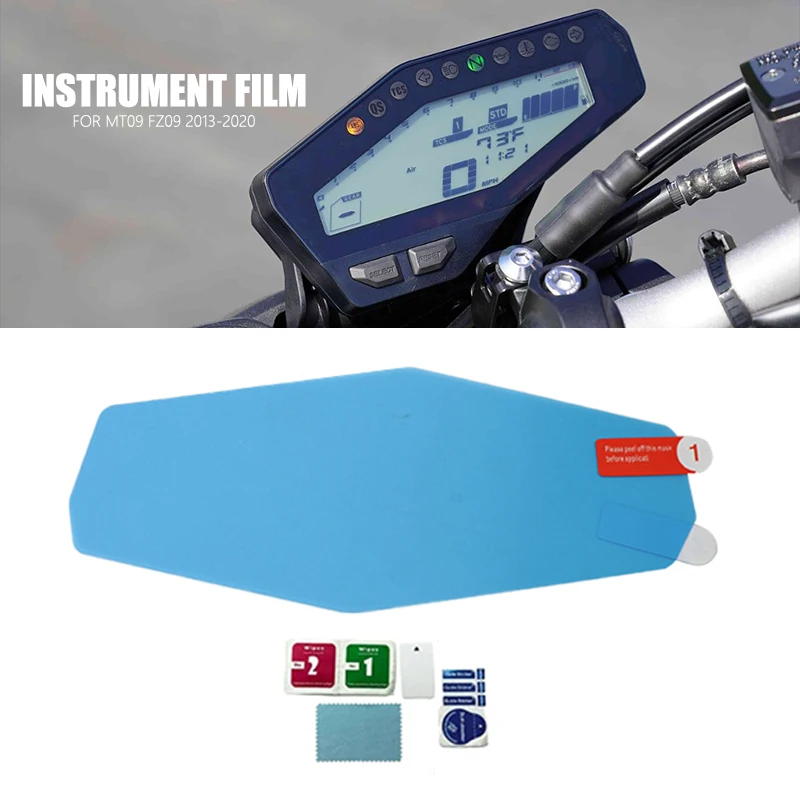 

Подходит для Yamaha MT09, защитная пленка для приборной панели мотоцикла Φ FZ09 2013-2020, Защитная Наклейка для экрана приборной панели