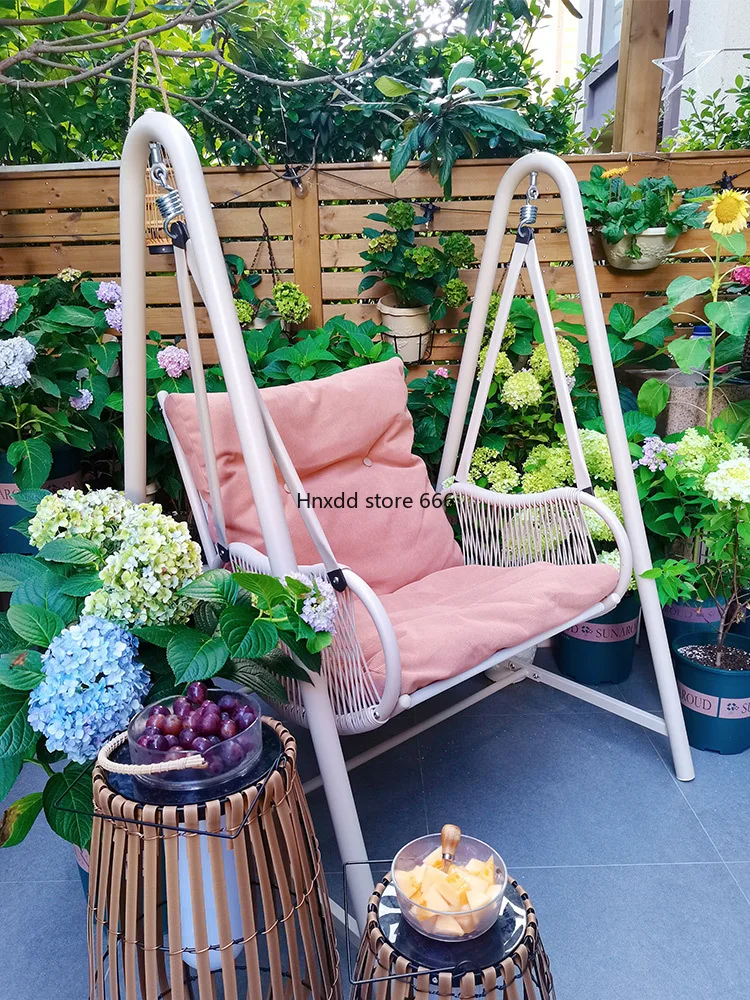 Balcony swing household hanging chair rocking chair