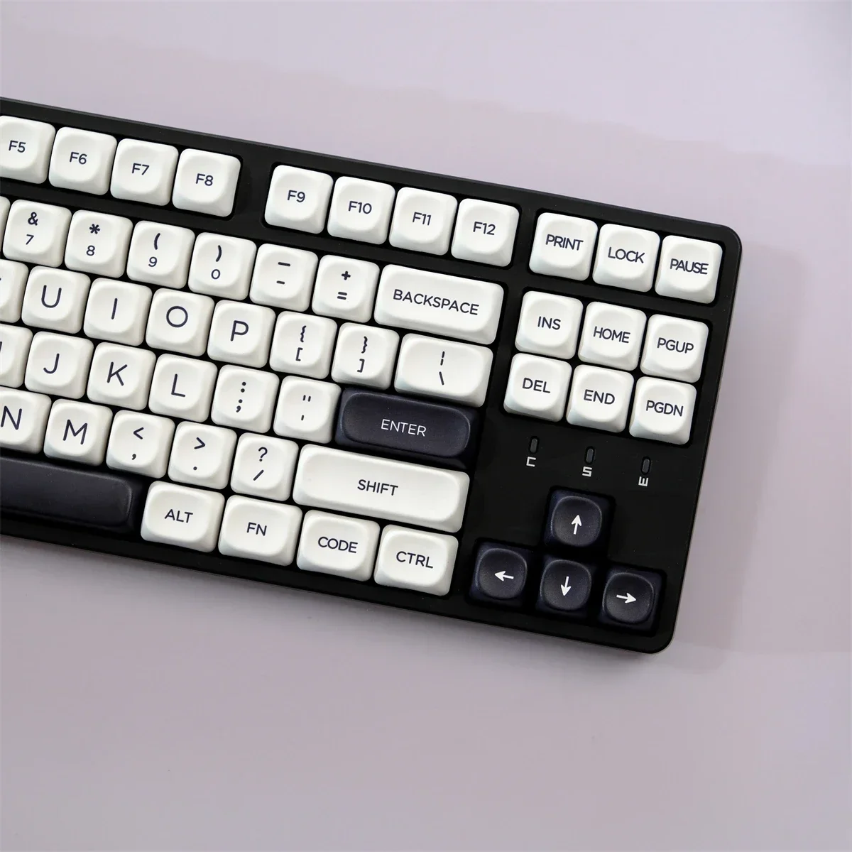 126 Keys Minimalist White Keycap MOA Profile PBT Dye Sublimation Keycap For Mechanical Keyboard Keycap MX Switches MOA Key Caps