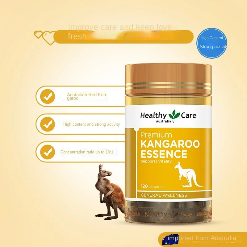 Australia Healthycare HC Red Kangaroo Essence Capsule 120 Tablets Adult Energy Male Health Care Products