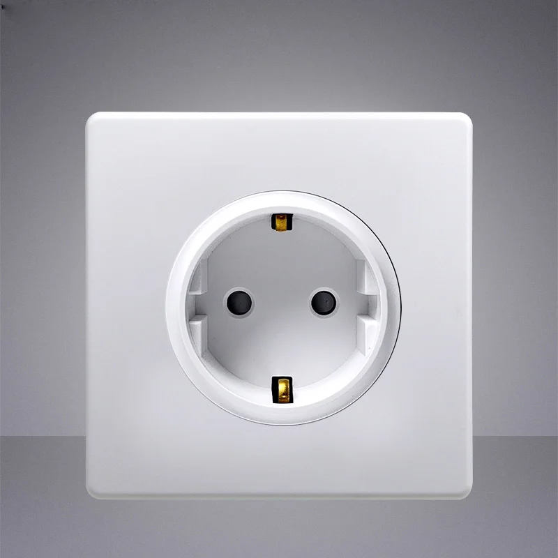 Retro Switch 1-4 Gang 2 Way White PC Matte Panel Wall Light Brass Lever Toggle Switch Single Dual Control