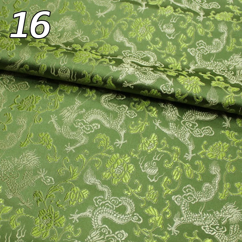 Tecido Brocado Estilo Chinês com Dragão Padrão, Material Jacquard para Costura DIY, Cheongsam, Colete, Hanfu, Desgaste das Crianças, 50x75cm