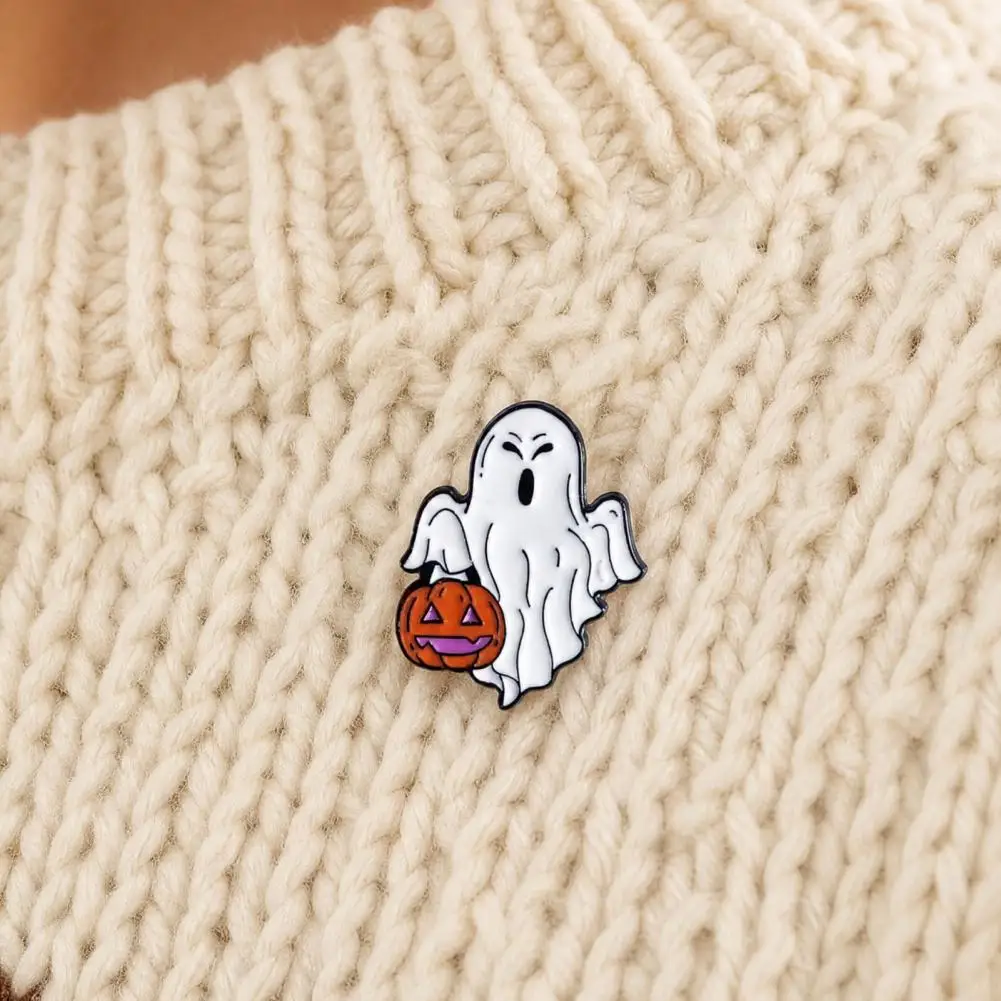 Clothes Accessory Halloween Cartoon Ghost Brooch Spooky Pumpkin Tombstone Lapel Pin Clothes Backpack Decoration Accessories
