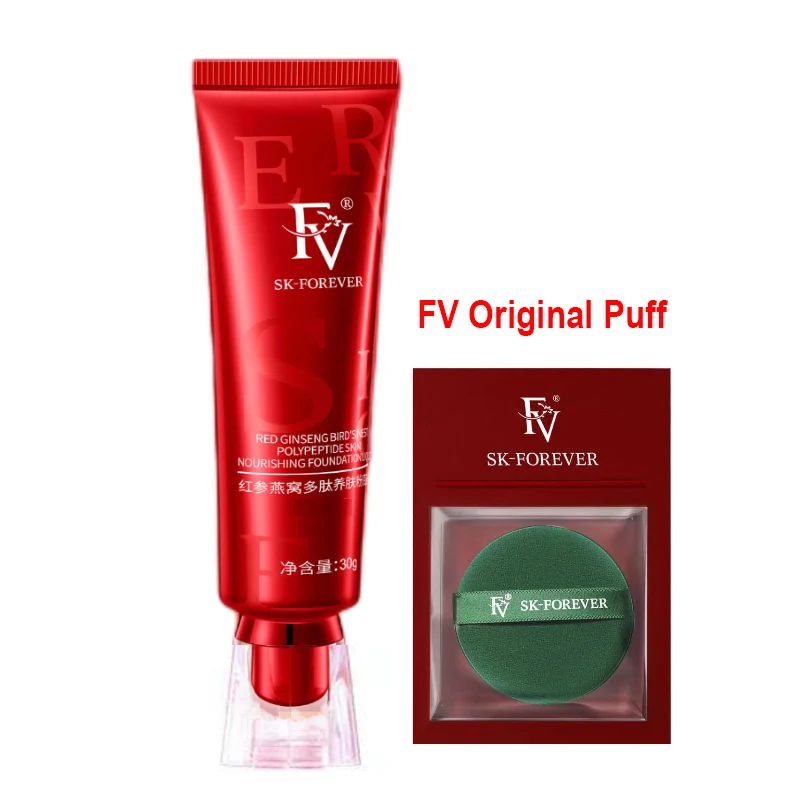 

FV Original Red Diamond Polypeptide Skin Nourishing Liquid Foundation zelda Long-lasting Makeup Concealer Oil Control Maquillaj