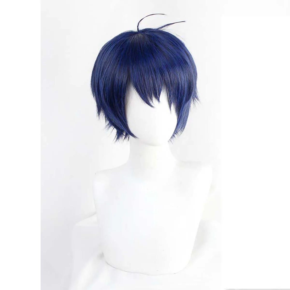 Twisted-Wonderland Deuce Spade Dark Blue Short Heat Resistant Synthetic Hair Wigs
