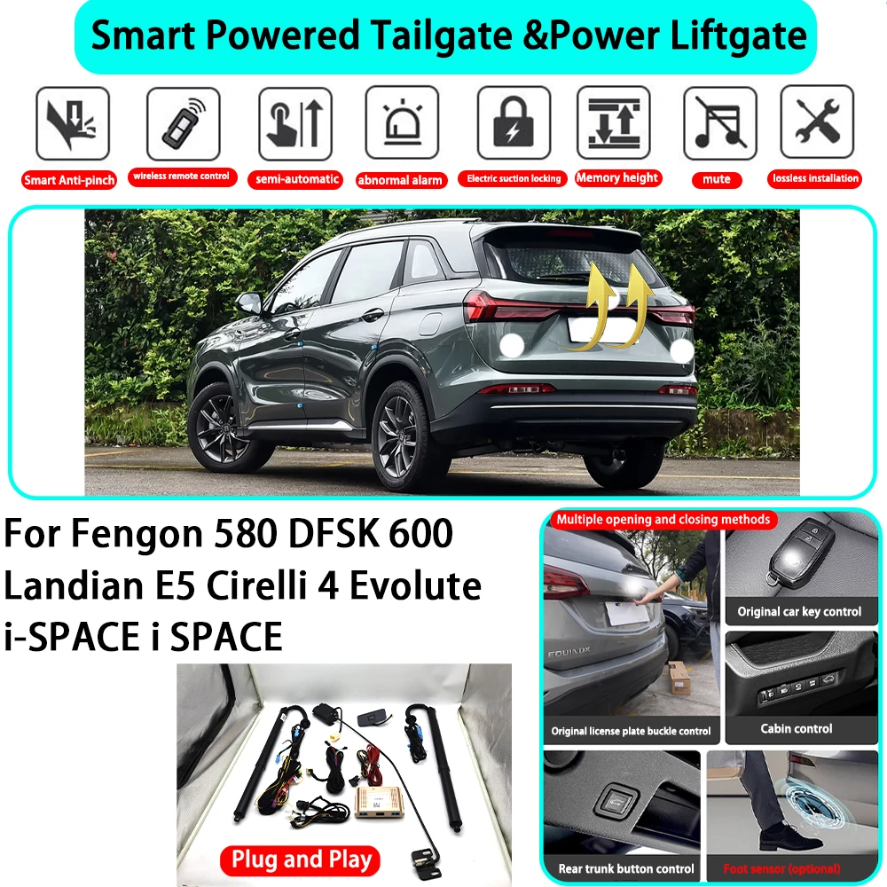 for Fengon 580 DFSK 600 Landian E5 Cirelli 4 Evolute i-SPACE i SPACE Automatic Powered Tailgate Electric Power Tailgate Lift