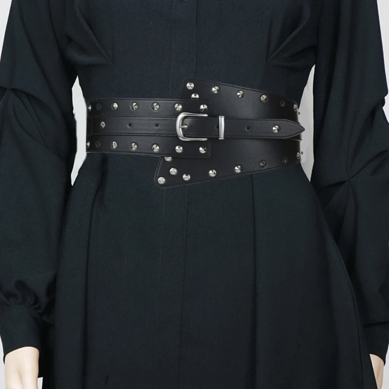 Waist Belt Studded Belt Punk Chain Costume Belt for Wrap Dress Waist Belt for Suit Skirt Jeans Jewelry