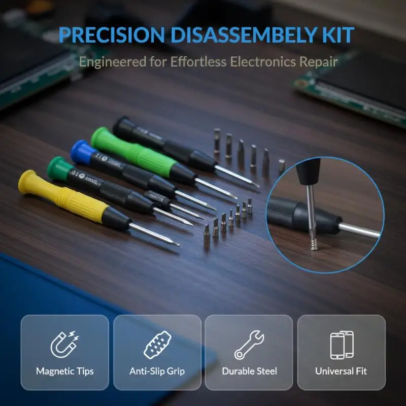 Screwdriver Set, Multi-Function Mobile Phone Repair Tool Kit, Electronics Disassembly Opening Tools for Cellphone Maintenance