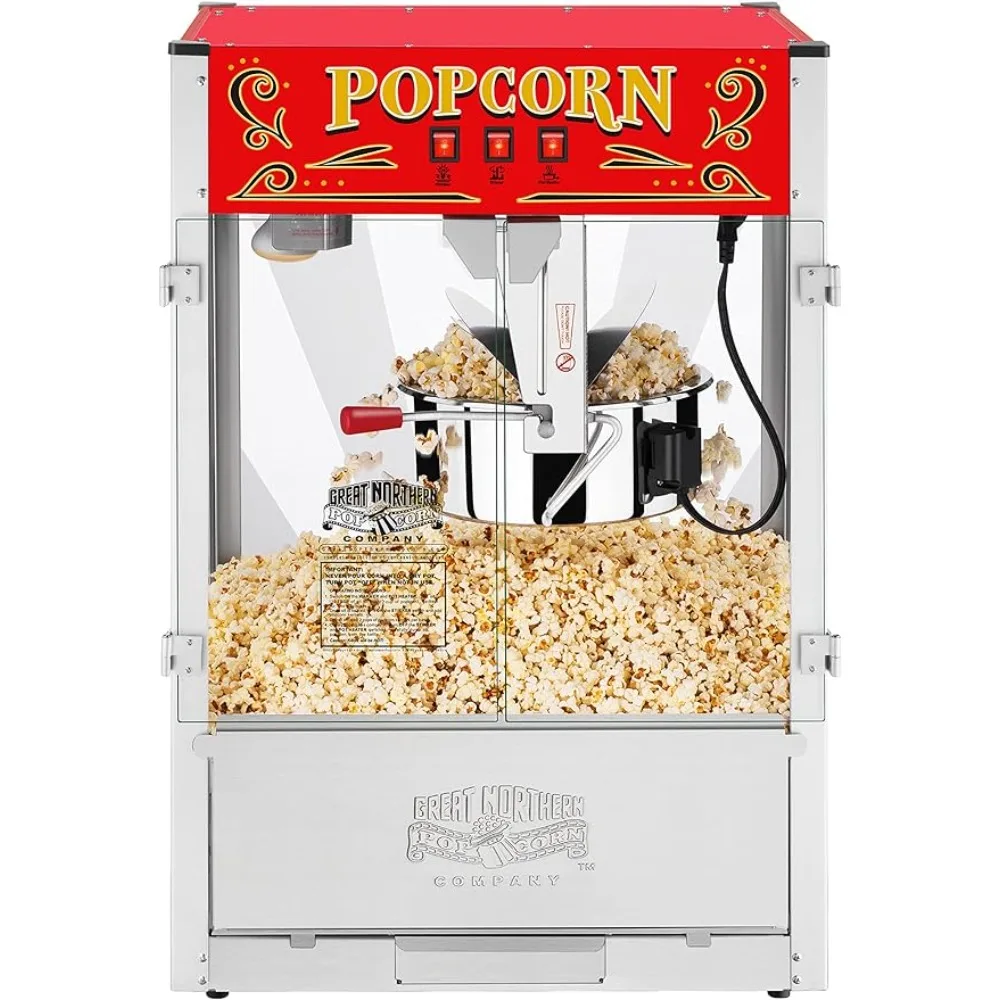 

Commercial Quality Popcorn Machine 16oz Stainless Steel Kettle 7 Gallons of Popcorn a Heated Deck Tortilla Maker Machine Bucket