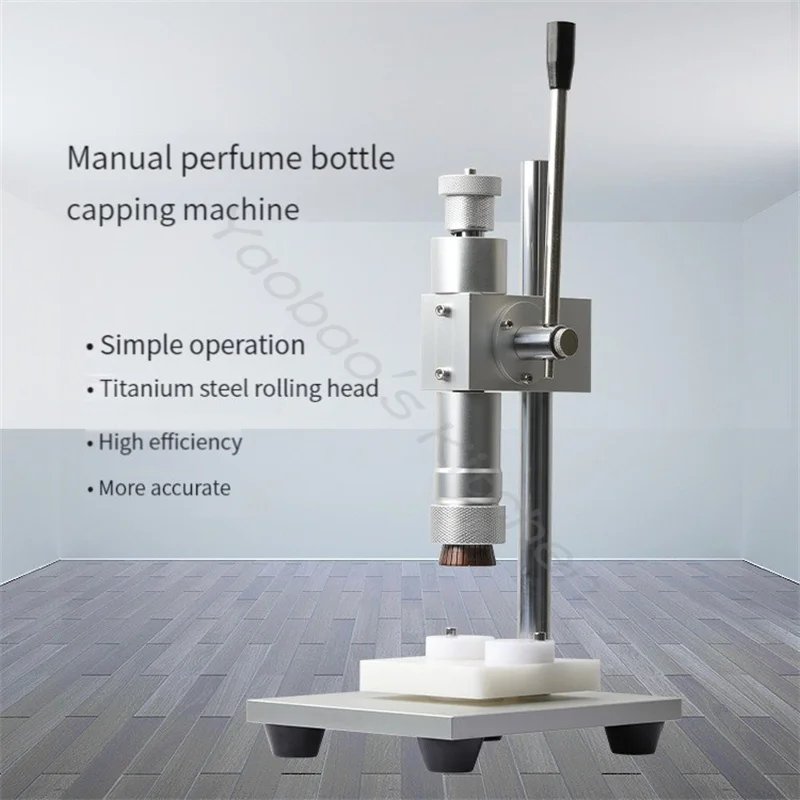 Aluminum Cap Perfume Bottle Manual Sealing Machine Desktop Oral Liquid Bottle Spray Bottle Lock Cap Taping Machine