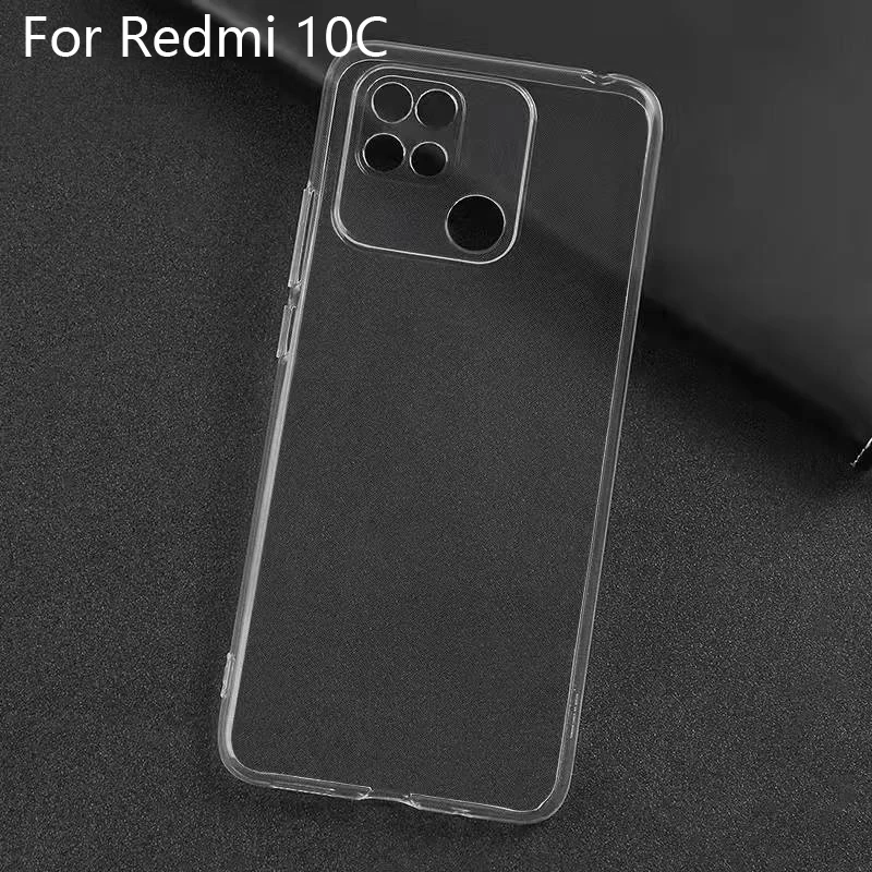 Ultra thin Transparent Clear Phone Case For Xiaomi Redmi 10C Case Silicone Soft Back Cover For Redmi10C 10 C Case