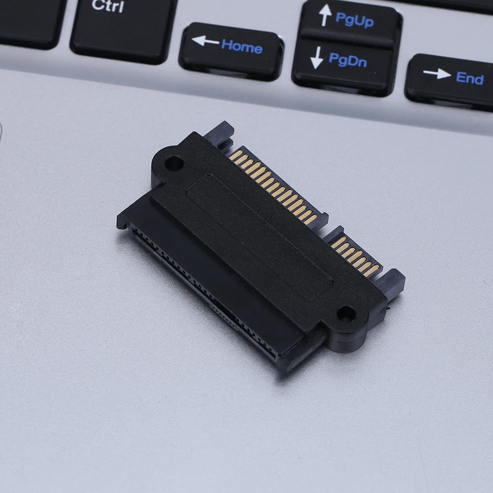 5Gbps SFF 8482 SAS to SATA 180 Degree Angle Adapter Converter Straight Head