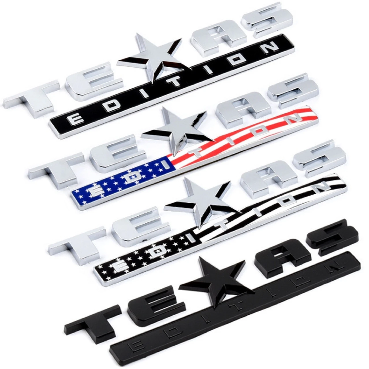 Car T-EXAS EDITION Logo Decals Emblem Badge Sticker For Jeep W-rangler Co-mpass Grand Ch-erokee Car Front Back Trunk Styling