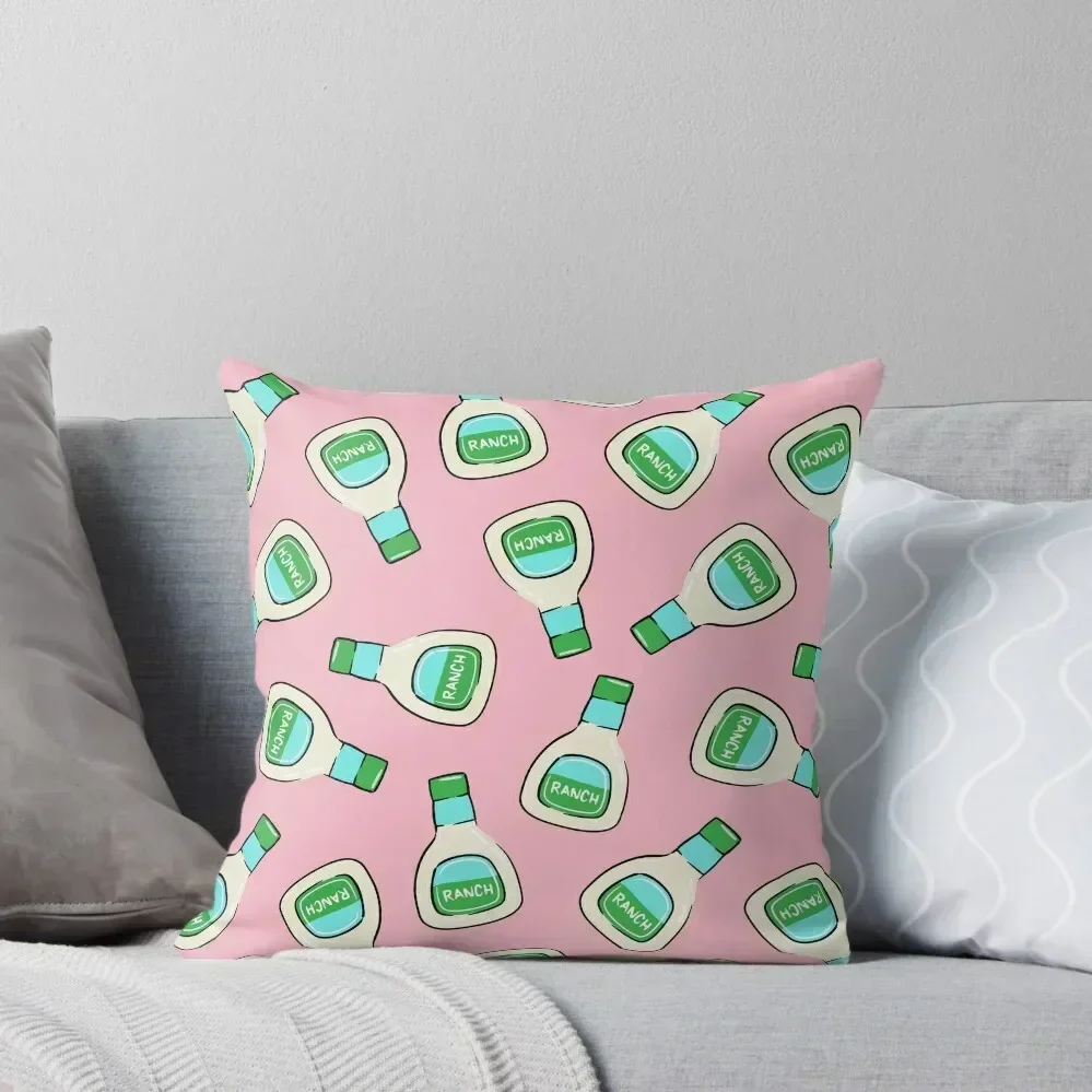 

Ranch - salad dressing bottle (pink) Throw Pillow Cushions For Sofa Cushion Cover covers for pillows pillow