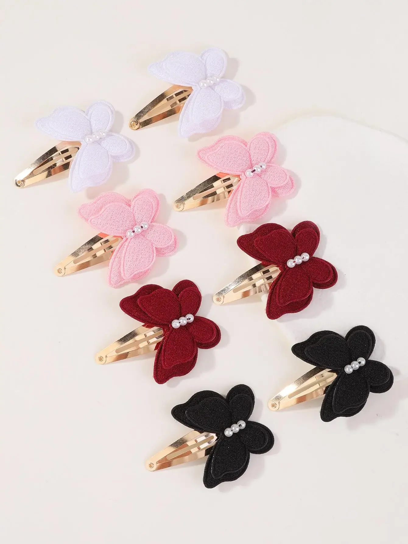 8 Stück Schmetterlings-Haarspangen für Mädchen, handgefertigte Haarnadeln, modische neue Kopfbedeckung, Kinder- und Baby-Haar-Accessoires für Mädchen, Party-Haardekoration