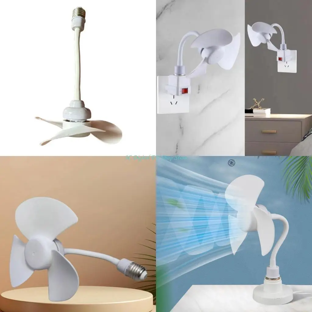 E74D Ceiling Fan 360 Degree Adjustment 6in Chandelier Fan Electric Fan UK/US/EU Plug