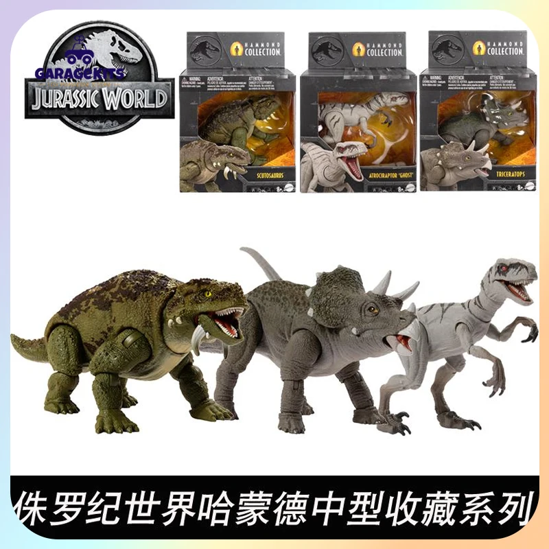 

Jurassic World Anime Figure Hammond Medium Sized Collection Velociraptor Allosaurus Dinosaur Model Children'S Male Toy