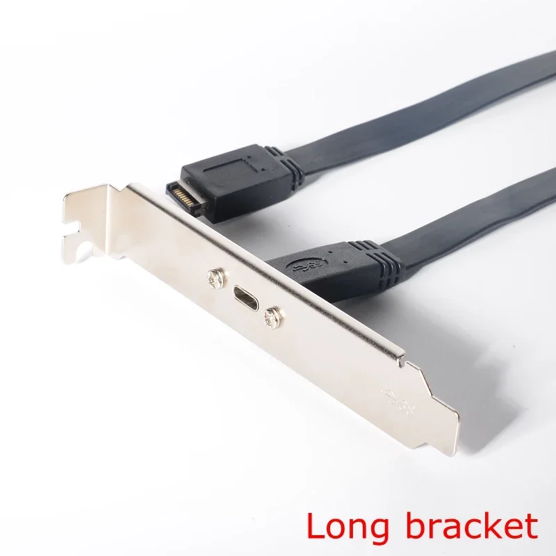 30 cm 50 cm 80 cm USB 3.1 Frontplatten-Header Typ E-Stecker auf USB-C Typ C Buchse Motherboard-Erweiterungskabel-Anschluss-Drahtkabel