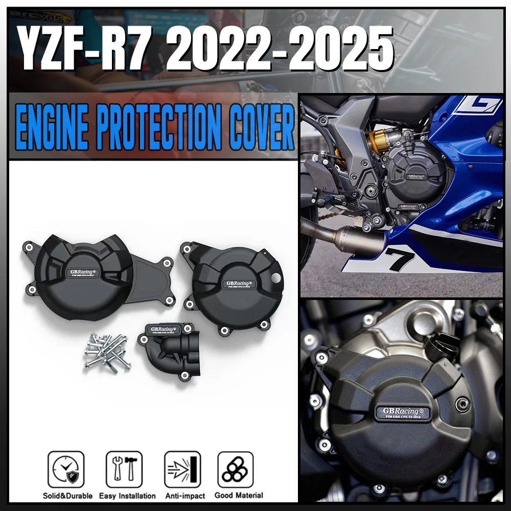 YZF-R7 GB Racing Motorcycle Engine Protection Cover For YAMAHA R7 2021 2022 2023 2024 2025