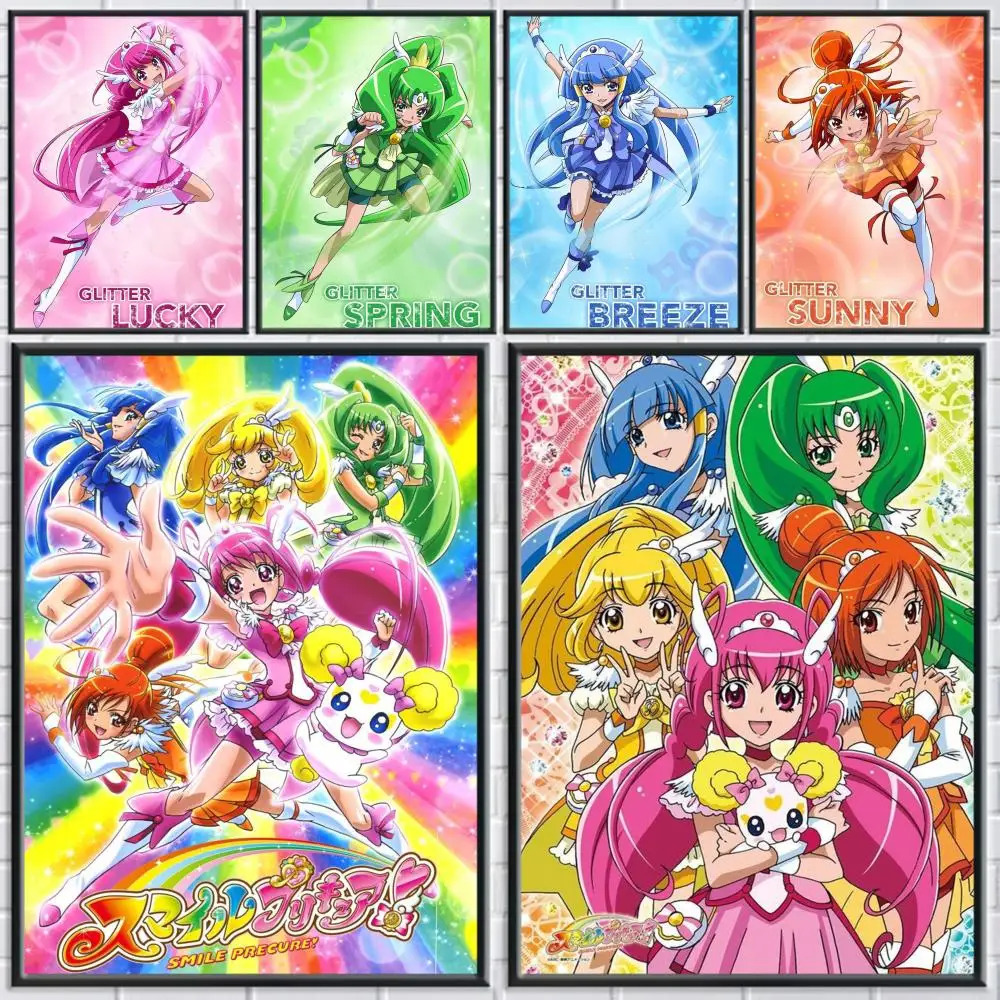 

S-Smile P-Precures Poster Holiday Gifts Designed For Home Restaurant Office Space Corridor Wall Art
