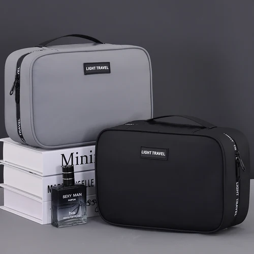 Imagen 2 del producto Neceser colgante impermeable de gran capacidad, neceser de viaje portátil, bolsa de cosméticos para hombres y mujeres, bolsa de lavado