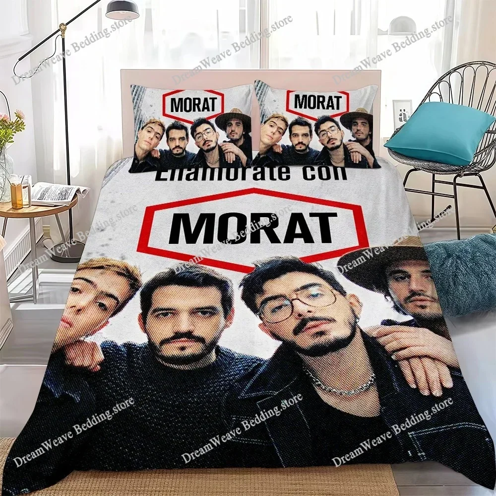 Music M-Morat Band Duvet Cover Set Home Style Bedding Soft Laundry Cotton Bed Student Dormitory Gift
