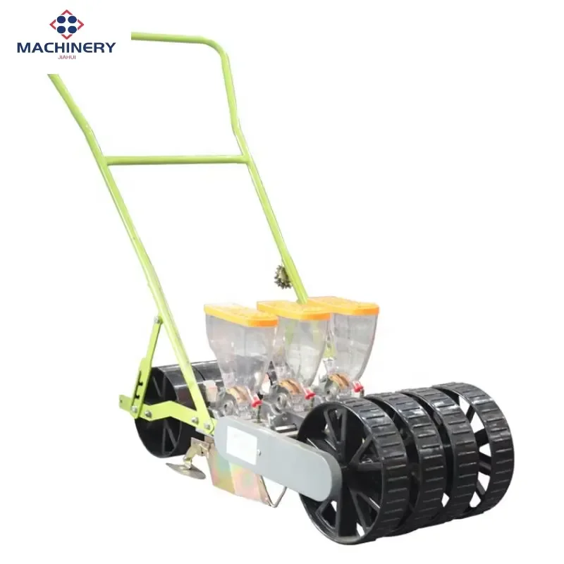 High Precision 2-Row Hand Planter Mini Sized Potato Seeder Sowing Machine Farm Vegetables Transplanter for Small Seeds for