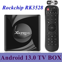 Android 13.0 TV Box X88 Pro 13 RK3528 Quad Core 2G/16G 4G/32G 64G 2.4G 5G Dual WIFI 6 BT5.0 H.265 8K UHD Smart Media Player