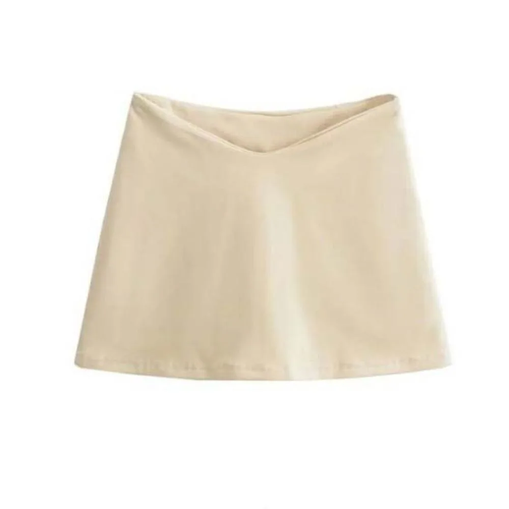 Fashion Y2K A-line Short Skirt Solid Low Waist Mini Skirts Korean Style V-shaped Waist Spicy Girl Skirts Lady