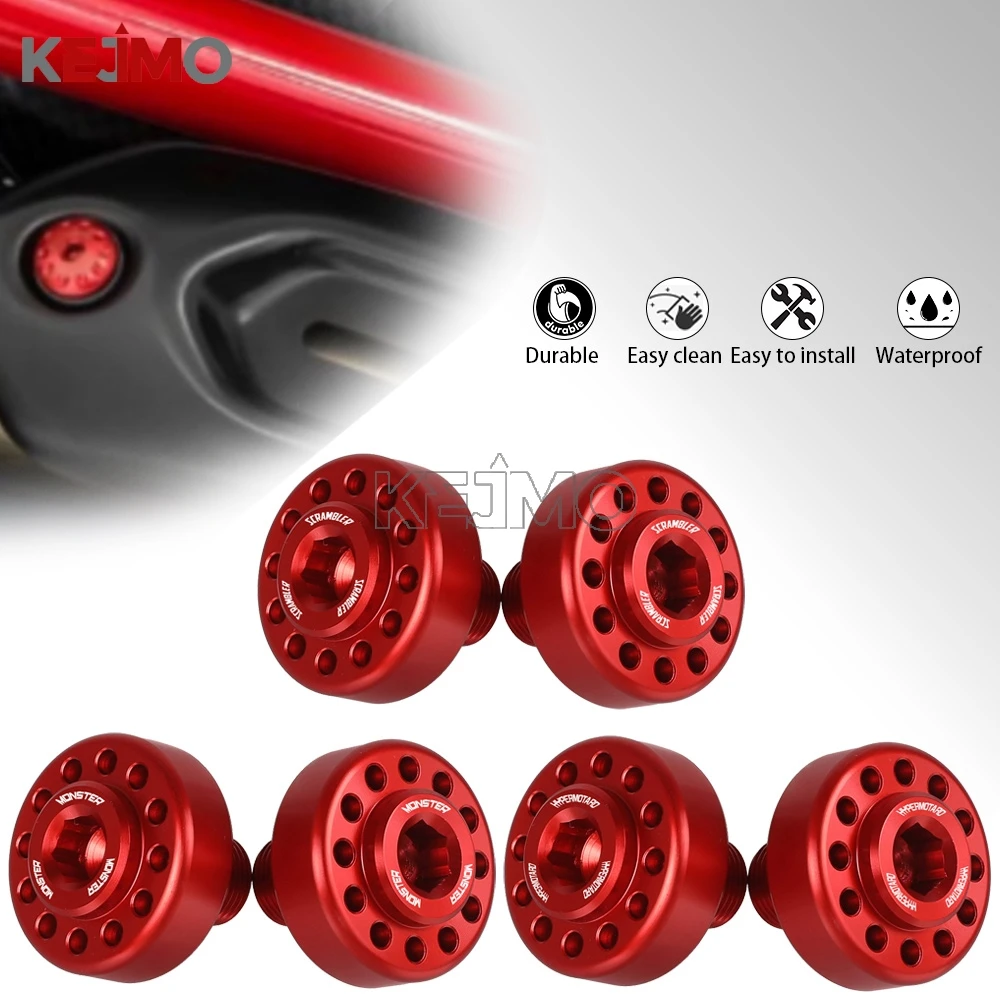 

Accessories FOR Ducati SCRAMBLER 1100/400 Sixty2/800 Cafe Racer Classic Motorcycle Rear Axle Screw Hole Plug Screws Cap Parts