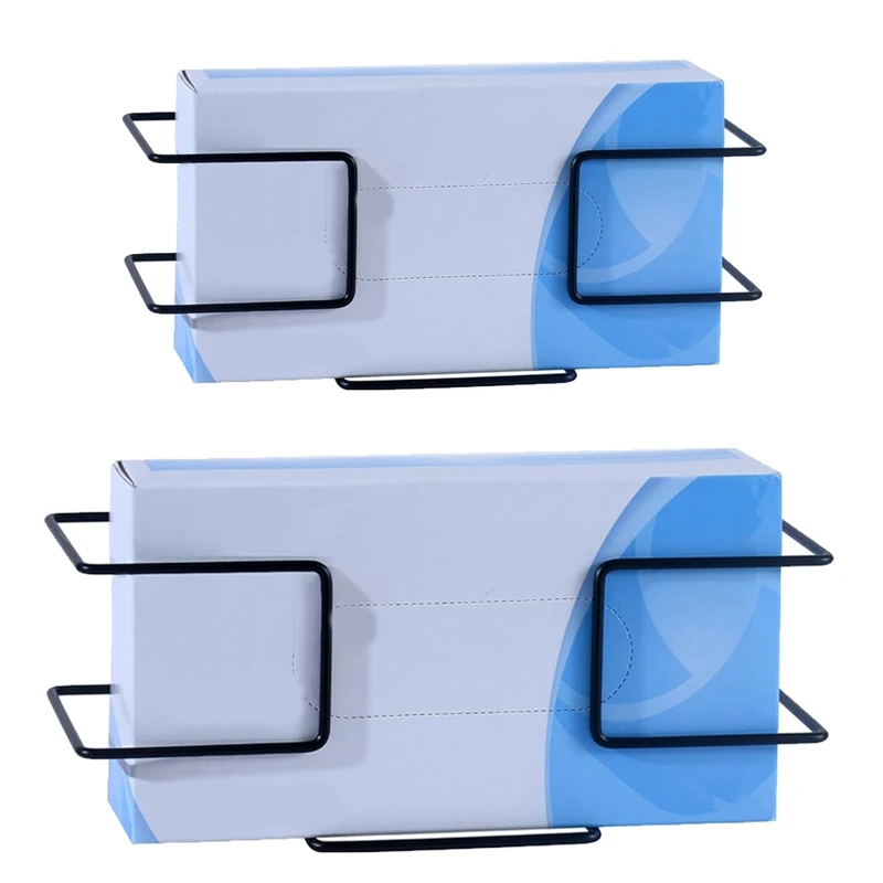 

2-Pack Etal Glove Holder, Wall-Mounted Box For Gloves For Food Service And Restaurant Use