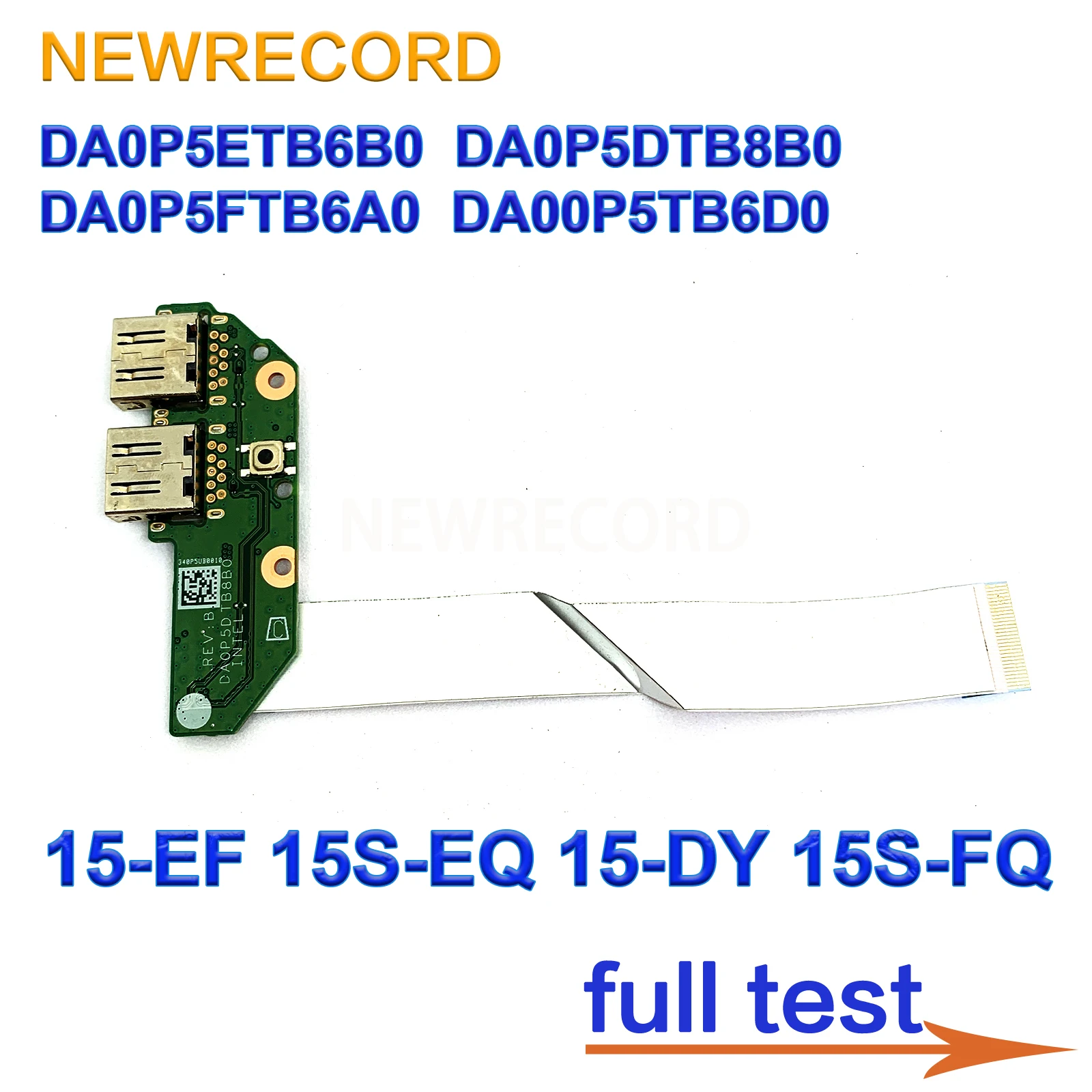 For HP TPN-Q222 15-EF 15S-EQ 15-DY 15S-FQ USB Power Board DA0P5ETB6B0 DA0P5DTB8B0 DA0P5FTB6A0 DA00P5TB6D0