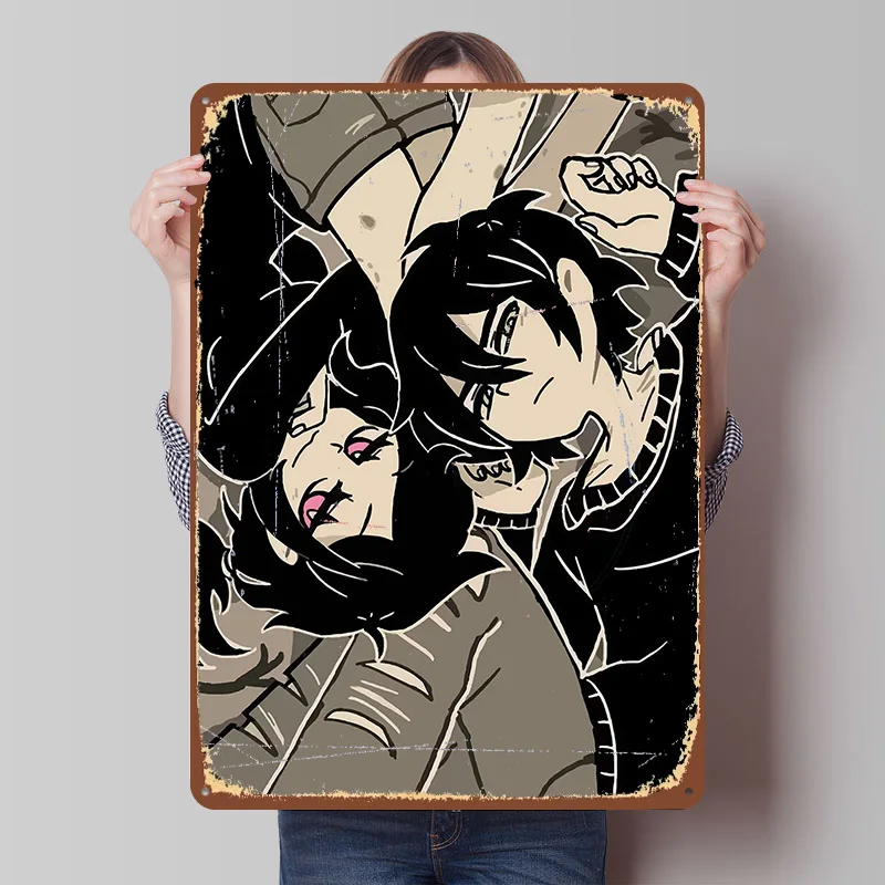 the Coffin of Andy and Leyley Printed Poster Customized Wall Art Retro Vintage Metal Tin Signs for Home House Bar Accessories