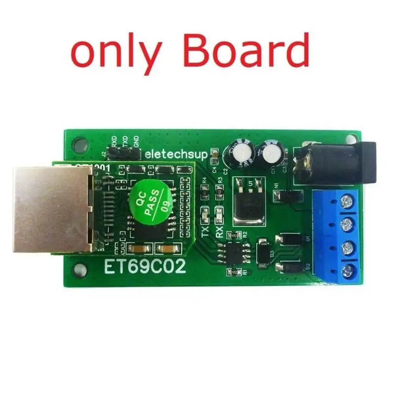 652F ET69C02 Ethernet Networks RJ45 to RS485 Bus Converter for Modbus RTU MQTT